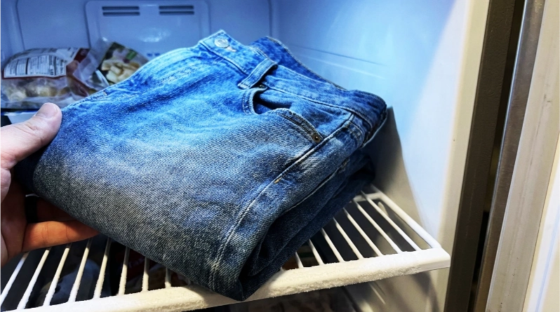 Freeze Your Jeans Overnight